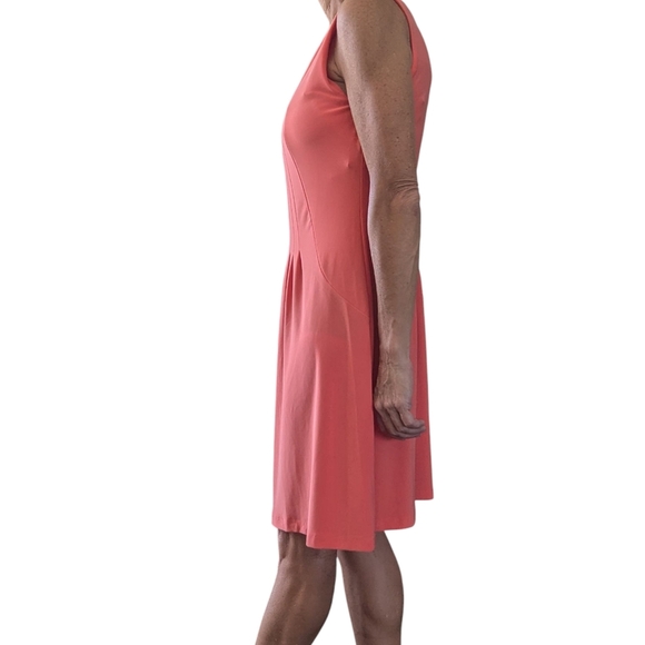 NWOT Catherine Malandrino Sleeveless Pleated Classic Mini Orange Dress Size S - Picture 11 of 14